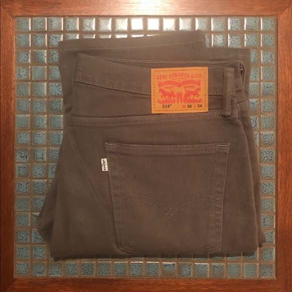 Levi's Other - Levi’s 514 Jeans Olive Size 36 x 33